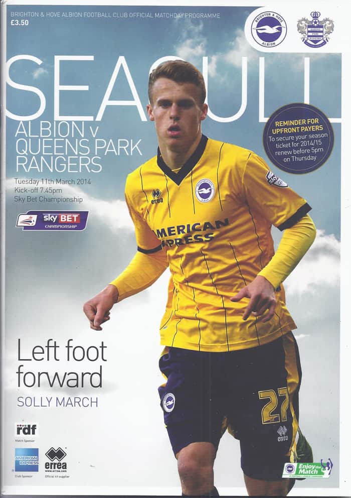 Brighton & Hove Albion FC v Queens Park Rangers FC